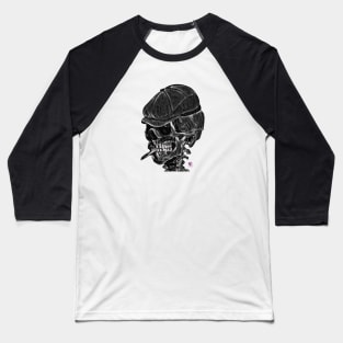 Smoking Skull Baseball T-Shirt